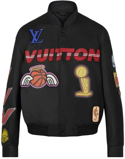 louis vuitton x nba leather jacket|louis vuitton jacket with pouches.